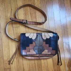 Fossil patchwork crossbody bag